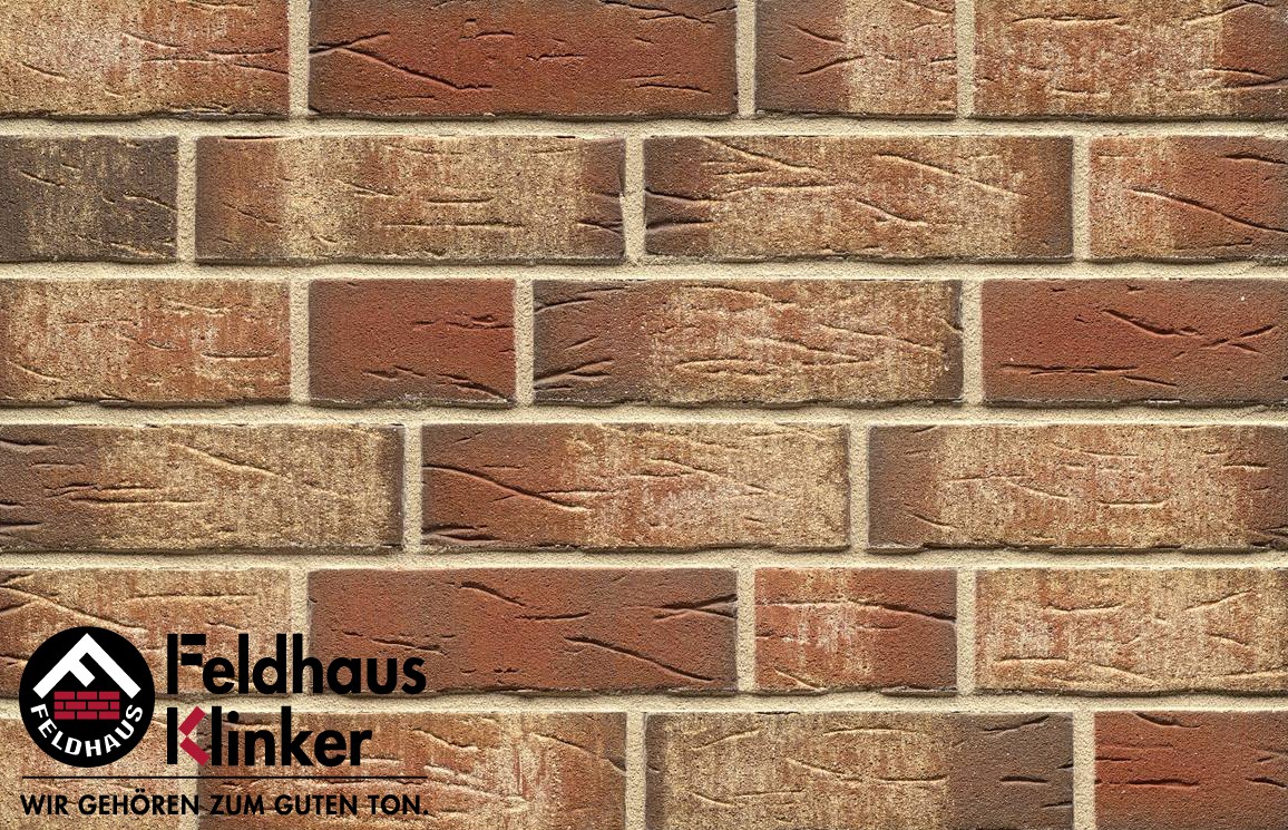 Клинкерный кирпич Feldhaus klinker Германия <span>цвет K690WDF sintra ardor blanca 215x102x65 мм </span>