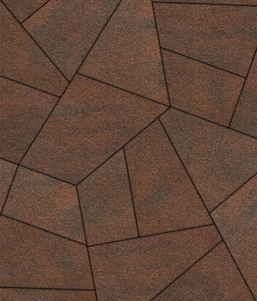 Тротуарная плитка Оригами <span>цвет Клинкер</span>