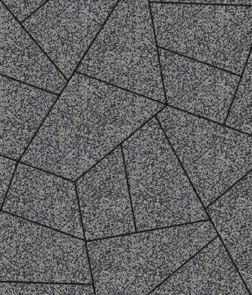 Тротуарная плитка Оригами <span>цвет Гранит + Серый с Чёрным</span>