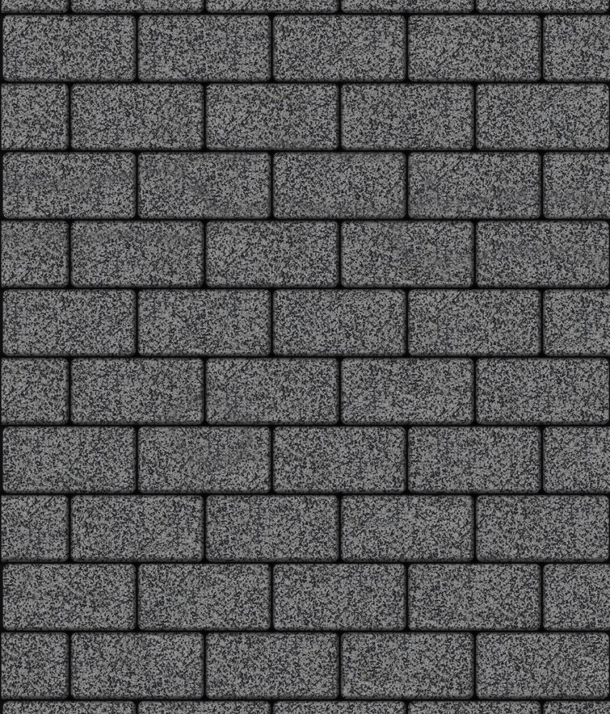 Тротуарная плитка Прямоугольник 200х100х40 мм <span>Гранит+ Серый с Чёрным</span>