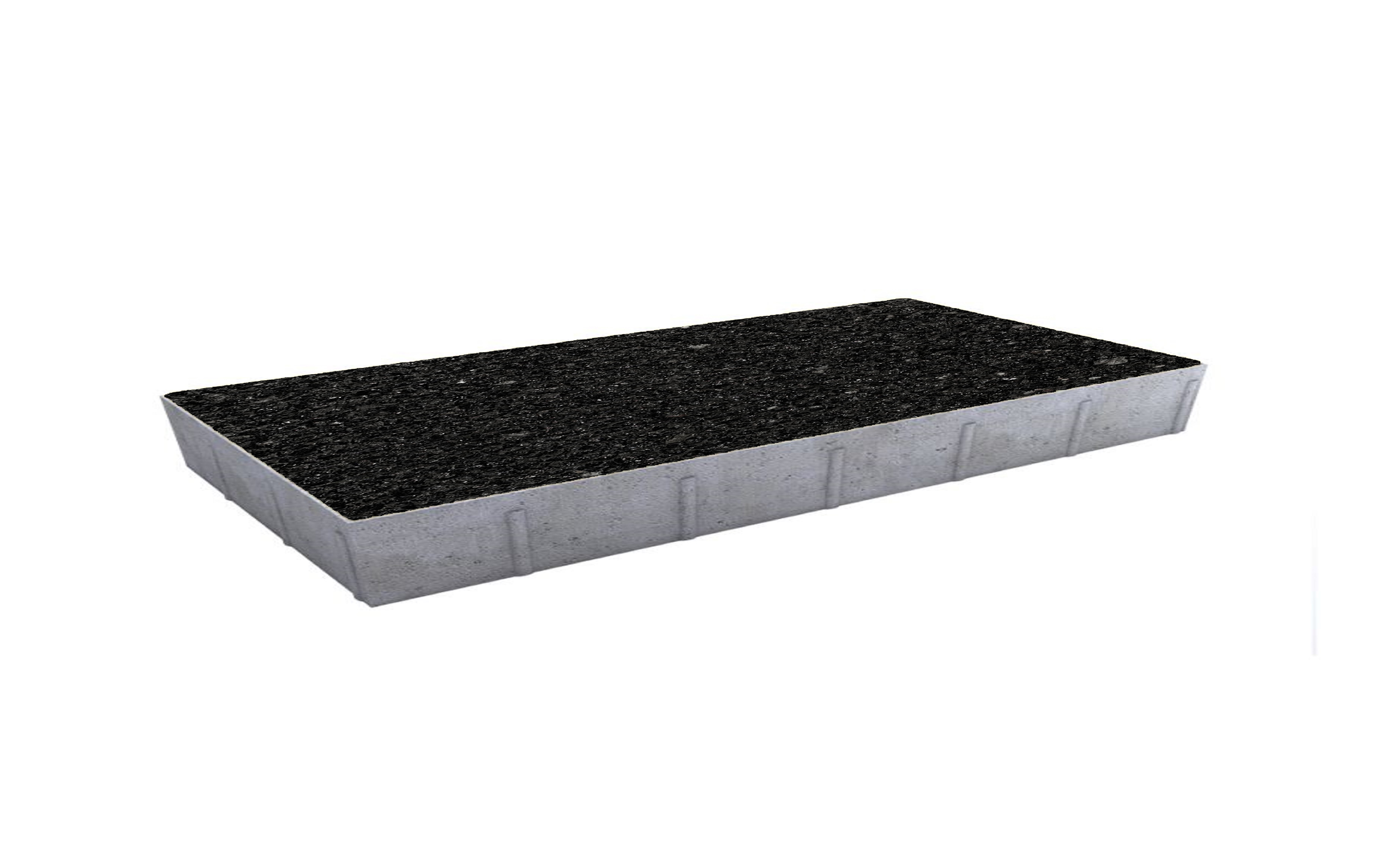 Тротуарная плитка Прямоугольник 900х300х80 мм <span>цвет Чёрный Стоунмикс</span>