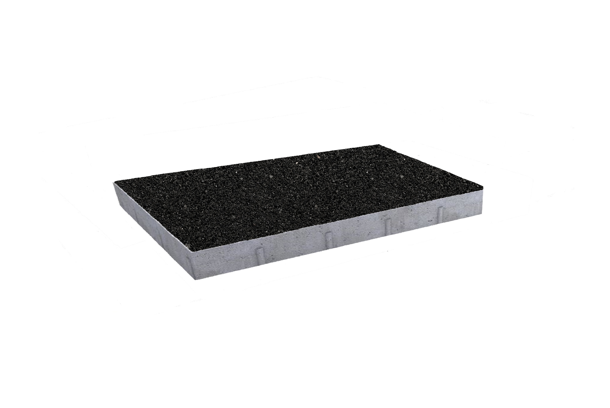 Тротуарная плитка Прямоугольник 750х500х80 мм <span>цвет Чёрный Стоунмикс</span>