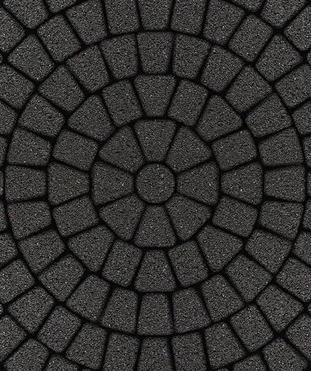 Тротуарная плитка Классико круговая <span>цвет Черный</span>
