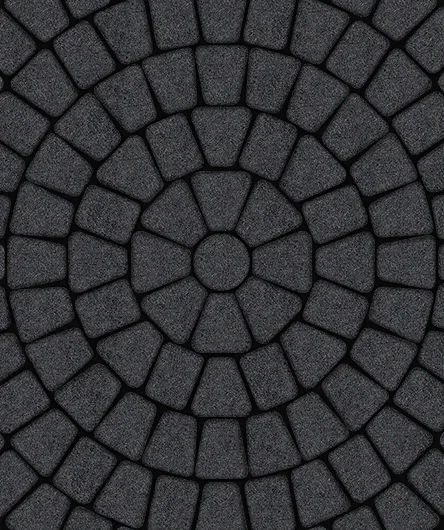 Тротуарная плитка Классико круговая <span>Стоунмикс цвет Черный</span>