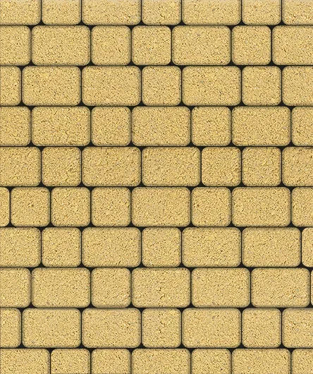 Тротуарная плитка Классико <span>цвет Желтый</span>