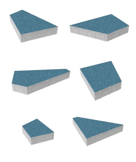 Тротуарная плитка Оригами <span>цвет Синий гранит</span>
