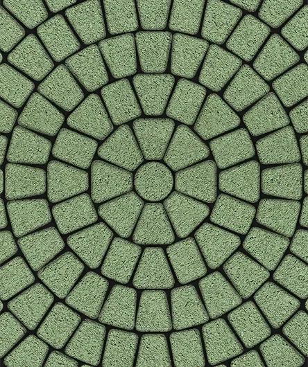Тротуарная плитка Классико круговая <span>цвет Зеленый гранит</span>