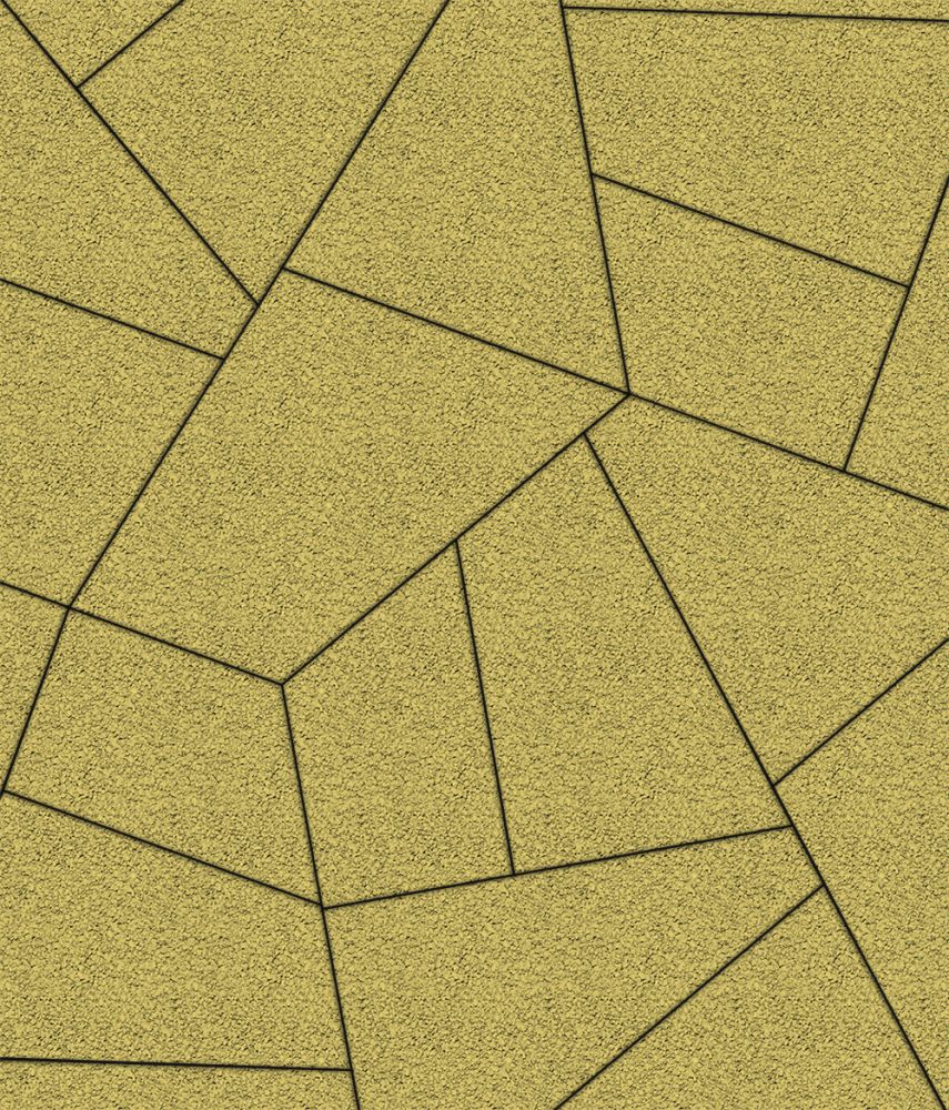 Тротуарная плитка Оригами <span>цвет Желтый</span>